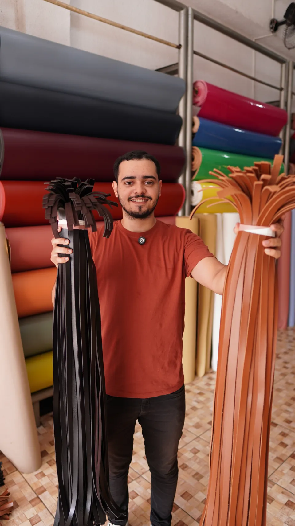 Tiras de cinto prontas na Fortal